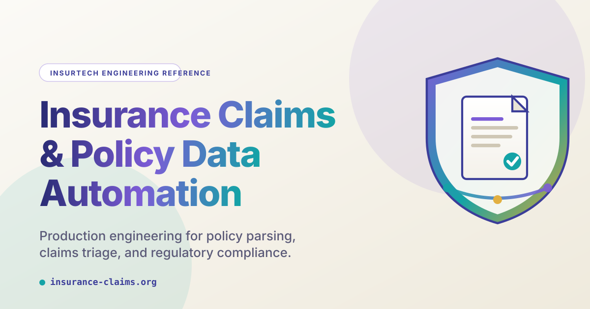Insurance Claims & Policy Data Automation